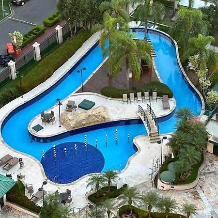 Flat Com Vista Panoramica -15- Na Barra Da Tijuca - Estacionamento Gratuito - Frigobar - Ar Condicionado - Piscina - Academia - Balsa Para Praia Gratis - Varanda - Vista Parcial Mar E Lagoa Río de Janeiro Exterior foto