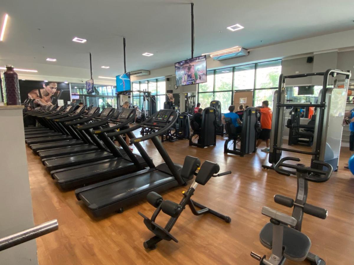 Flat Com Vista Panoramica -15- Na Barra Da Tijuca - Estacionamento Gratuito - Frigobar - Ar Condicionado - Piscina - Academia - Balsa Para Praia Gratis - Varanda - Vista Parcial Mar E Lagoa Río de Janeiro Exterior foto