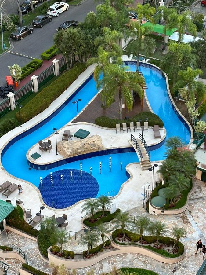 Flat Com Vista Panoramica -15- Na Barra Da Tijuca - Estacionamento Gratuito - Frigobar - Ar Condicionado - Piscina - Academia - Balsa Para Praia Gratis - Varanda - Vista Parcial Mar E Lagoa Río de Janeiro Exterior foto
