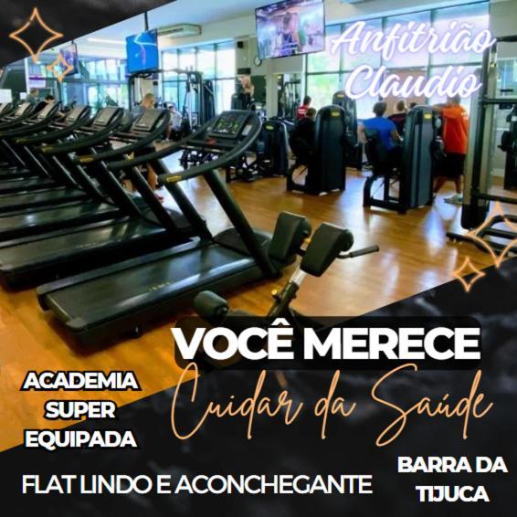 Flat Com Vista Panoramica -15- Na Barra Da Tijuca - Estacionamento Gratuito - Frigobar - Ar Condicionado - Piscina - Academia - Balsa Para Praia Gratis - Varanda - Vista Parcial Mar E Lagoa Río de Janeiro Exterior foto
